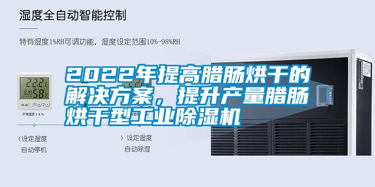 2022年提高臘腸烘干的解決方案，提升產量臘腸烘干型工業除濕機