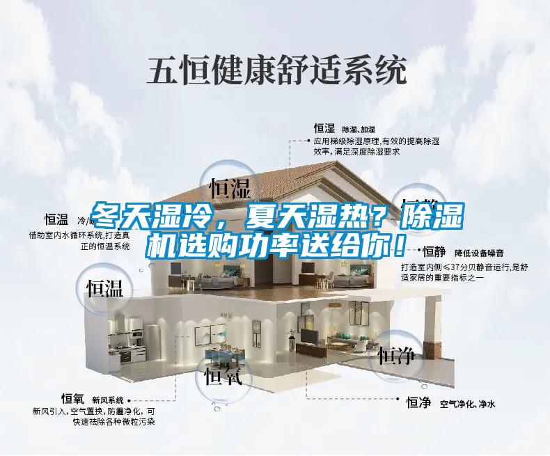 冬天濕冷，夏天濕熱？除濕機選購功率送給你！