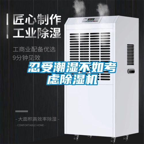 忍受潮濕不如考慮除濕機