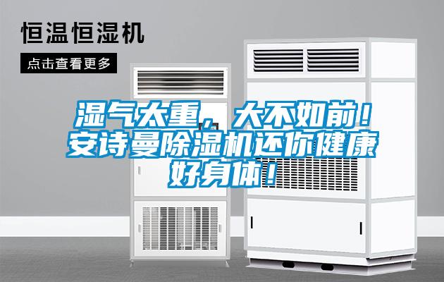 濕氣太重，大不如前！安詩曼除濕機還你健康好身體！