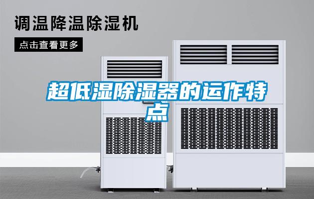 超低濕除濕器的運(yùn)作特點