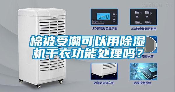 棉被受潮可以用除濕機干衣功能處理嗎？