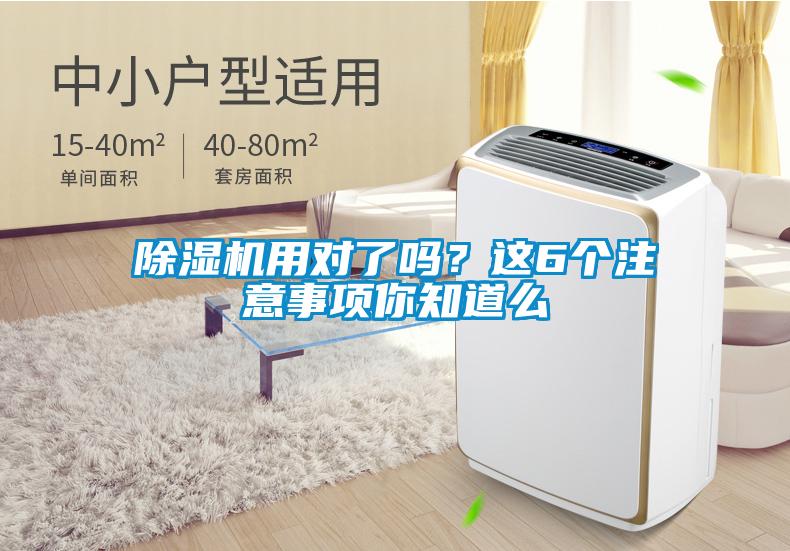 除濕機用對了嗎？這6個注意事項你知道么