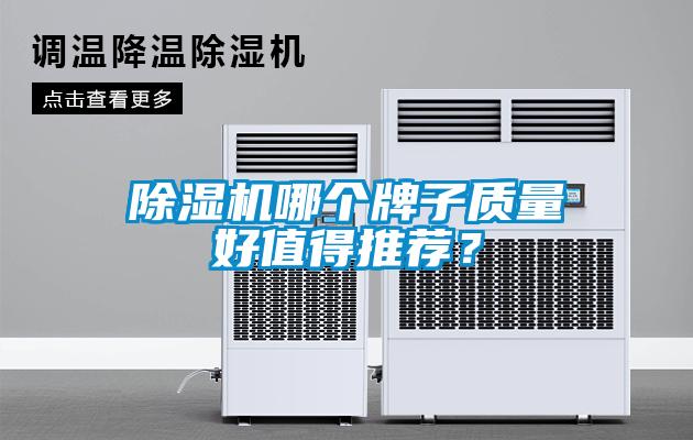 除濕機哪個牌子質量好值得推薦？