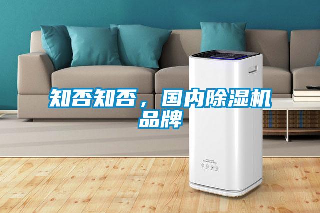 知否知否，國內除濕機品牌