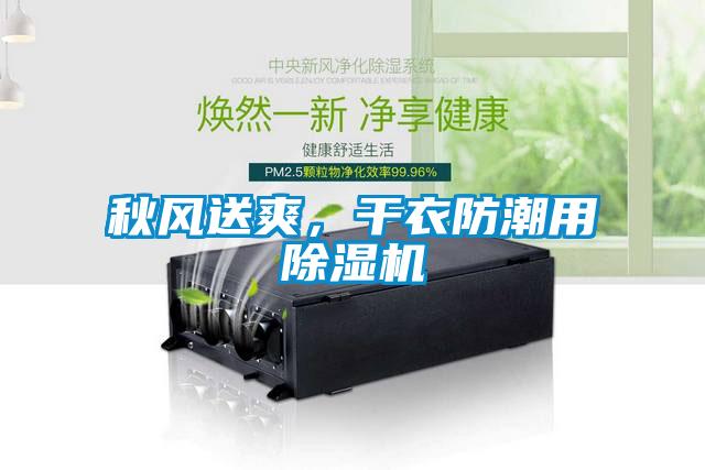 秋風送爽，干衣防潮用除濕機