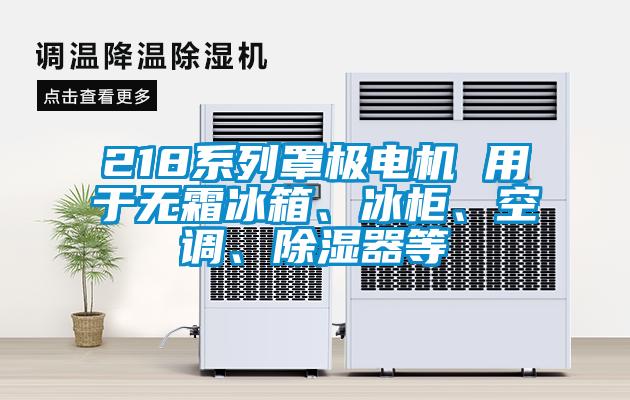 218系列罩極電機(jī) 用于無霜冰箱、冰柜、空調(diào)、除濕器等