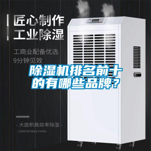 除濕機排名前十的有哪些品牌？