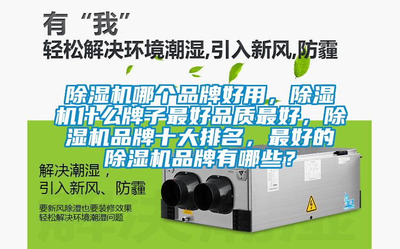 除濕機哪個品牌好用，除濕機什么牌子最好品質(zhì)最好，除濕機品牌十大排名，最好的除濕機品牌有哪些？