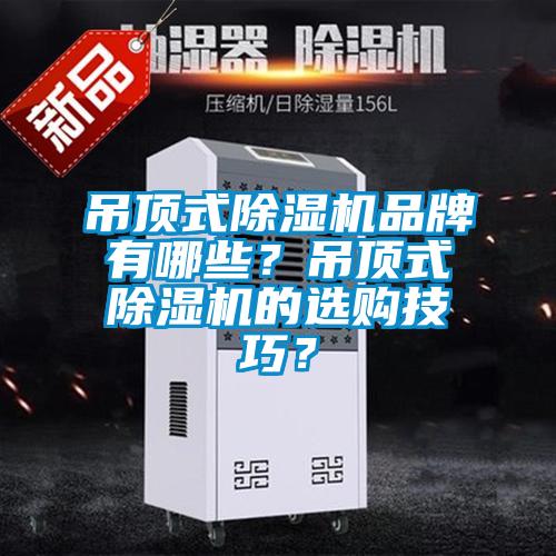 吊頂式除濕機品牌有哪些？吊頂式除濕機的選購技巧？