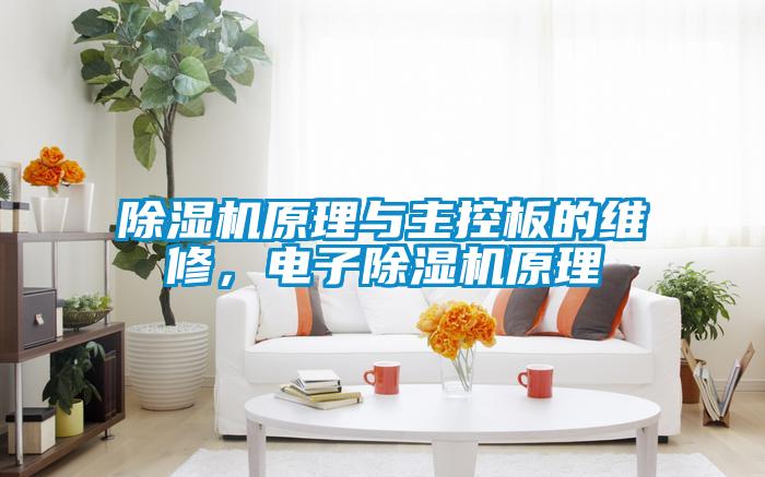 除濕機原理與主控板的維修，電子除濕機原理