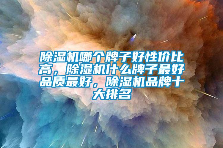 除濕機哪個牌子好性價比高，除濕機什么牌子最好品質最好，除濕機品牌十大排名