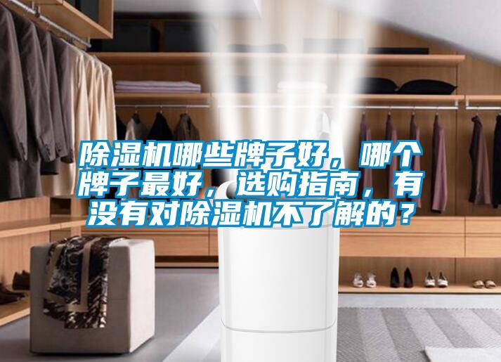 除濕機哪些牌子好，哪個牌子最好，選購指南，有沒有對除濕機不了解的？