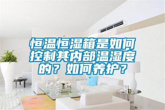 恒溫恒濕箱是如何控制其內(nèi)部溫濕度的？如何養(yǎng)護(hù)？