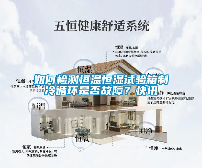 如何檢測(cè)恒溫恒濕試驗(yàn)箱制冷循環(huán)是否故障？快訊