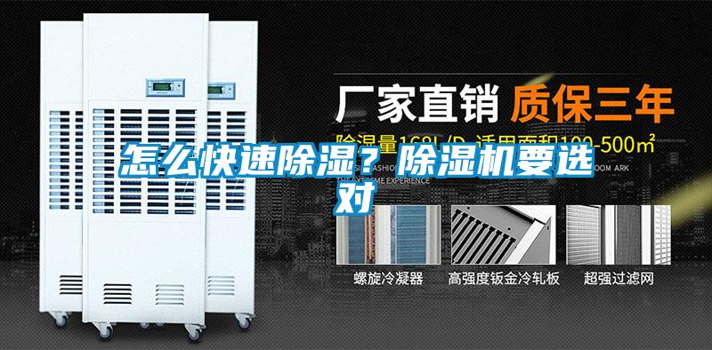 怎么快速除濕？除濕機(jī)要選對