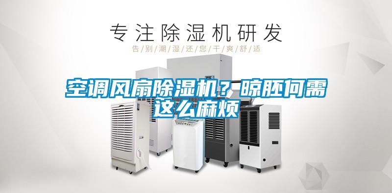 空調(diào)風(fēng)扇除濕機(jī)？晾胚何需這么麻煩