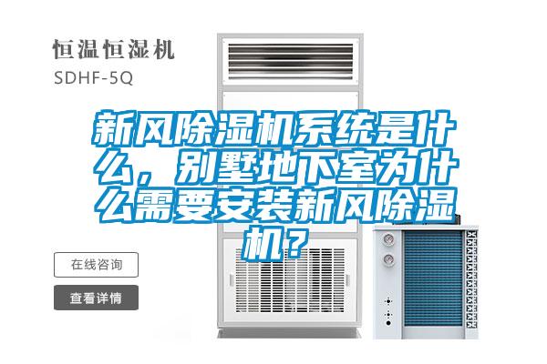 新風(fēng)除濕機系統(tǒng)是什么，別墅地下室為什么需要安裝新風(fēng)除濕機？