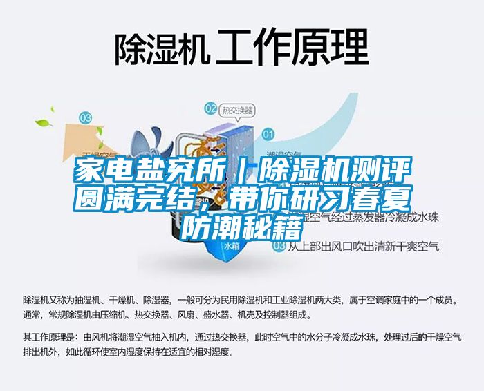 家電鹽究所｜除濕機測評圓滿完結，帶你研習春夏防潮秘籍