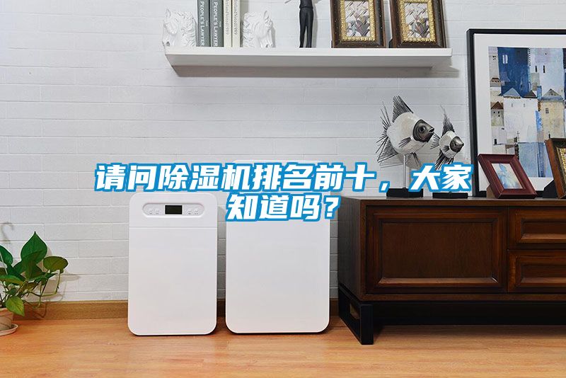 請問除濕機排名前十，大家知道嗎？
